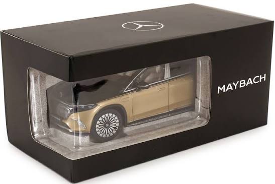 Mercedes-Maybach EQS 680 SUV 2024 obsidian black / kalaharigold metallic - 1/18 NZG
