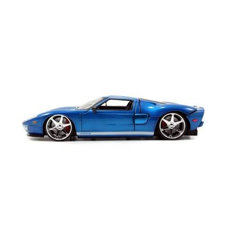 Ford GT albastru/dungi albe - 1/24 Jada