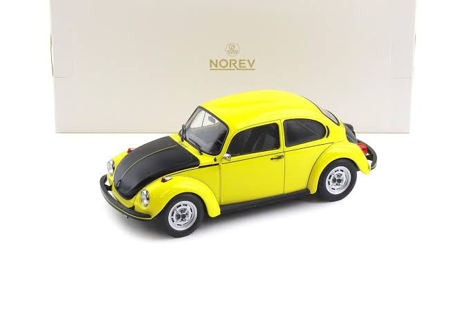 Volkswagen Beetle 1303 1973 yellow-black racer - 1/18 Norev