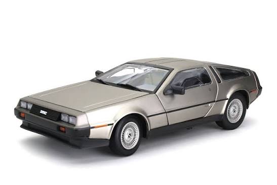 DeLorean 1981 DMC 12 Coupe stainless steel - 1/18 Sun Star