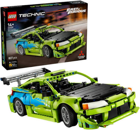 LEGO Technic 42229 - Masina Mitsubishi Eclipse din Fast and Furious (827 piese)
