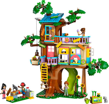 LEGO Friends 42652 - Momente cu prietenii la casa din copac (701 piese)