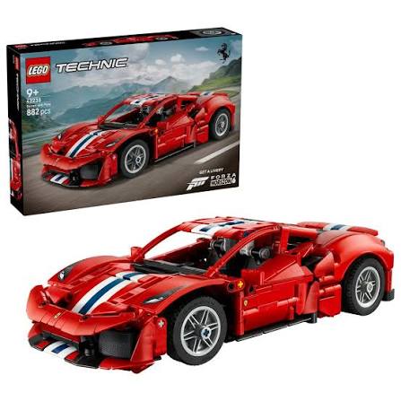 LEGO Technic 42235 - Masina Ferrari 488 PISTA (882 piese)