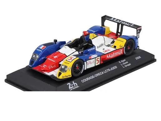 Courage Oreca LC70 Judd 2008 #5 S.Ayari , L.Duval si L.Groppi cu vitrina plexiglass - 1/43 Edicola
