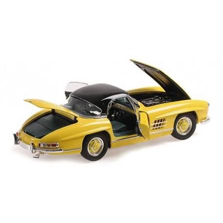 Mercedes-Benz 300SL roadster cu hardtop W198 1957 galben - 1/18 Minichamps
