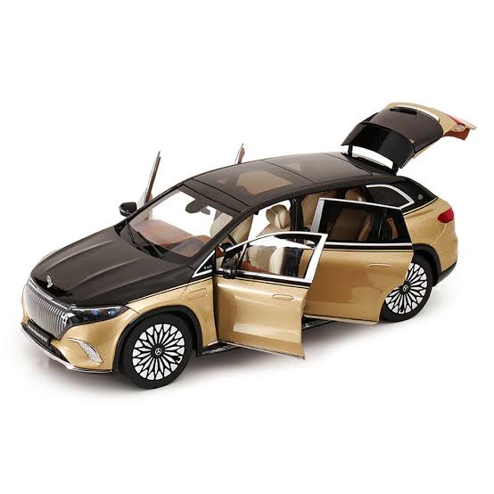 Mercedes-Maybach EQS 680 SUV 2024 obsidian black / kalaharigold metallic - 1/18 NZG