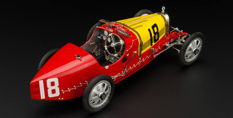 Bugatti Typ 35 Grand Prix Nation Colour Project Spanien #18 - 1/18 CMC