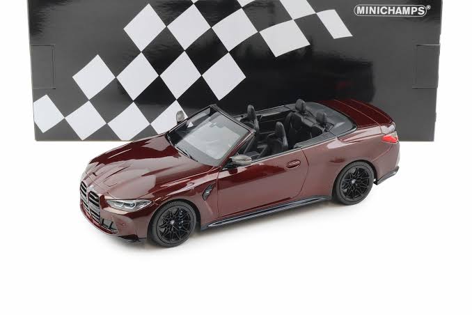 BMW M4 Cabrio 2021 rosu metallic 1/402pcs - 1/18 Minichamps