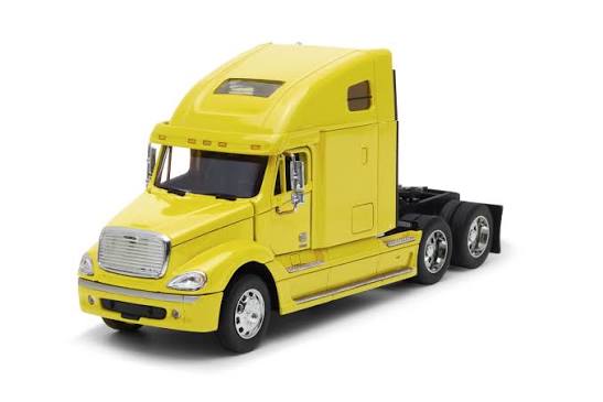 Camion Cap Tractor Freightliner Columbia galben - 1/32 Welly