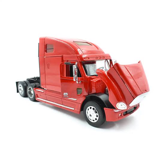 Camion Cap Tractor Freightliner Columbia rosu - 1/32 Welly