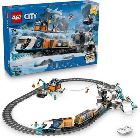 LEGO City 60470 - Trenul expres al exploratorilor spre Polul Arctic (1517 piese)