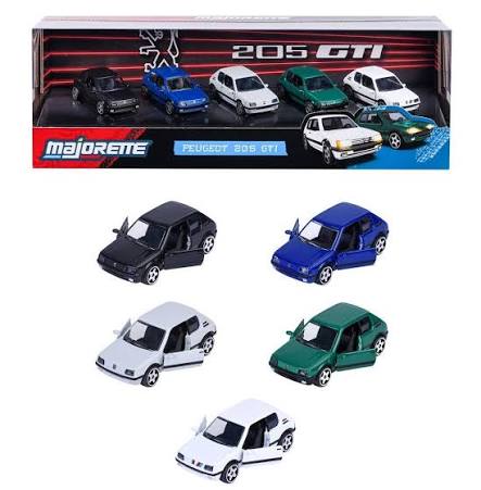 Set 5 masinute metalice Peugeot 205 GTi - 1/64 Majorette