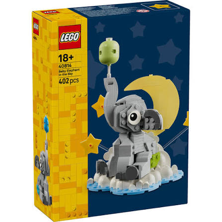 LEGO Iconic 40814 - Pui de elefant pe cer (402 piese)