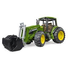 BRUDER 02052 - Tractor John Deere 6920 cu încărcător frontal