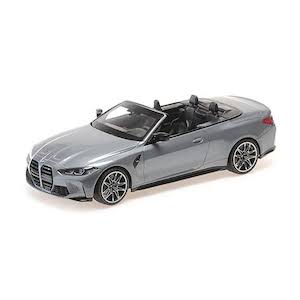 BMW M4 Cabrio 2021 gri 1/402pcs - 1/18 Minichamps