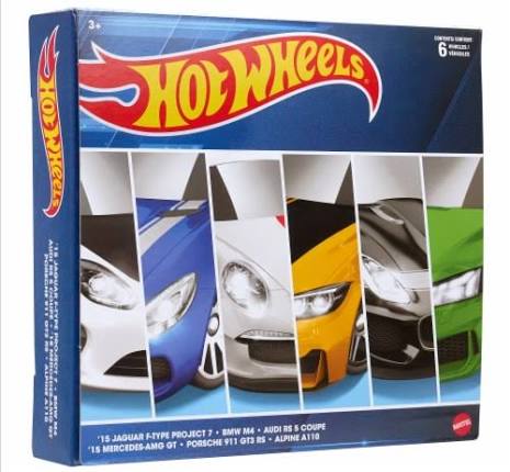 Set 6 masinute Hot Wheels European multipack - 1/64 Hot Wheels