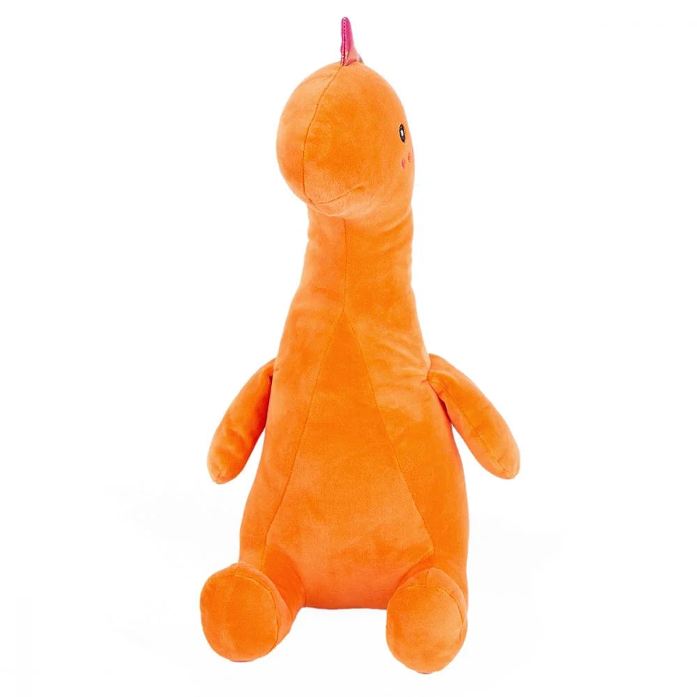 Dinozaur de plus portocaliu 46cm