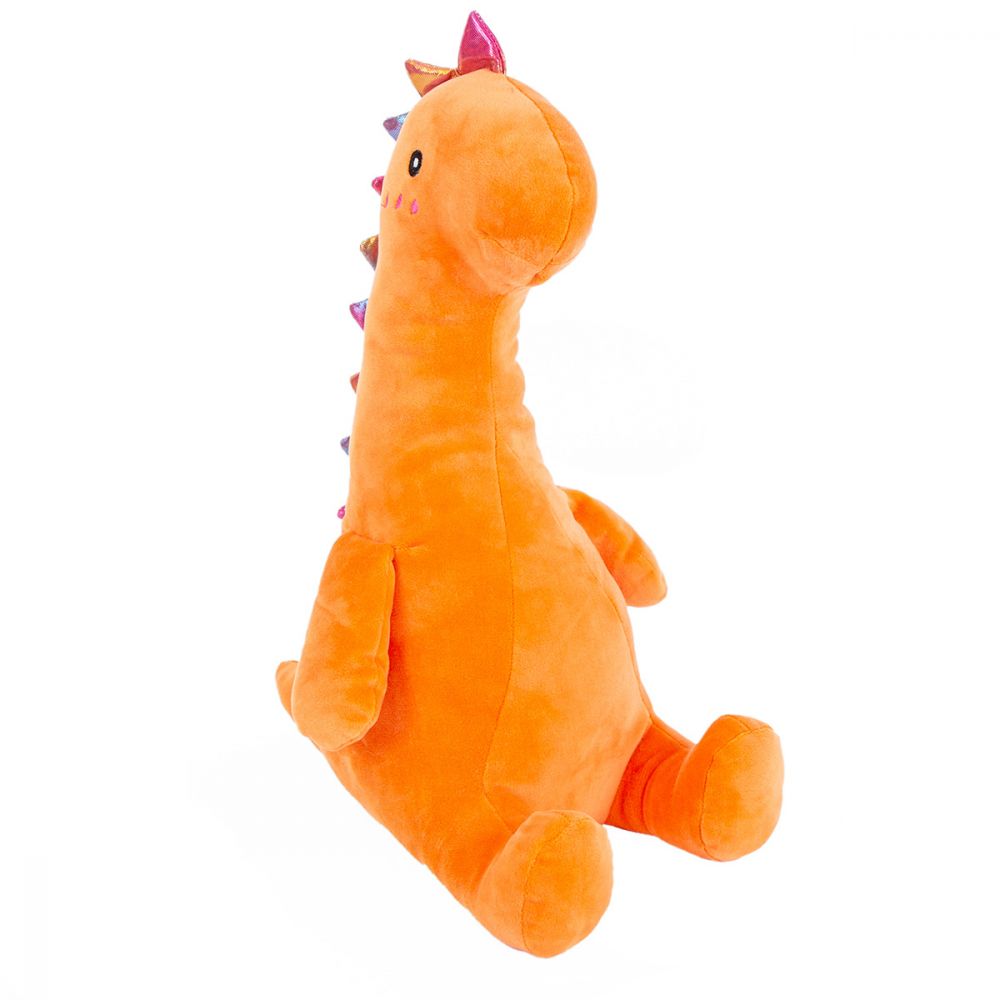 Dinozaur de plus portocaliu 46cm