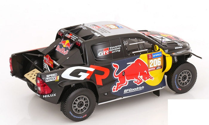 Toyota GR DKR Hilux Evo T1U #206 L.Moraes - A.Monleon Rally Dakar 2024 - 1/18 Ixo Modelcars.