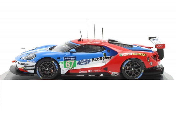 Ford GT #67 24h Le Mans 2017 cu vitrina plexiglass - 1/43 IxoModels