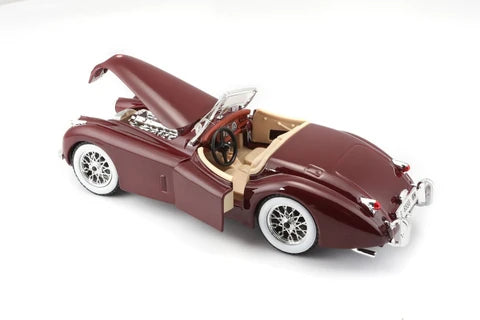 Jaguar XK 120 Roadster 1951 grena - 1/24 Bburago
