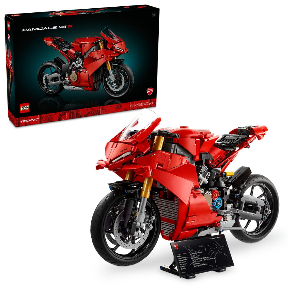 LEGO Technic 42202 - Motocicleta Ducati Panigale V4 S (1603 piese)