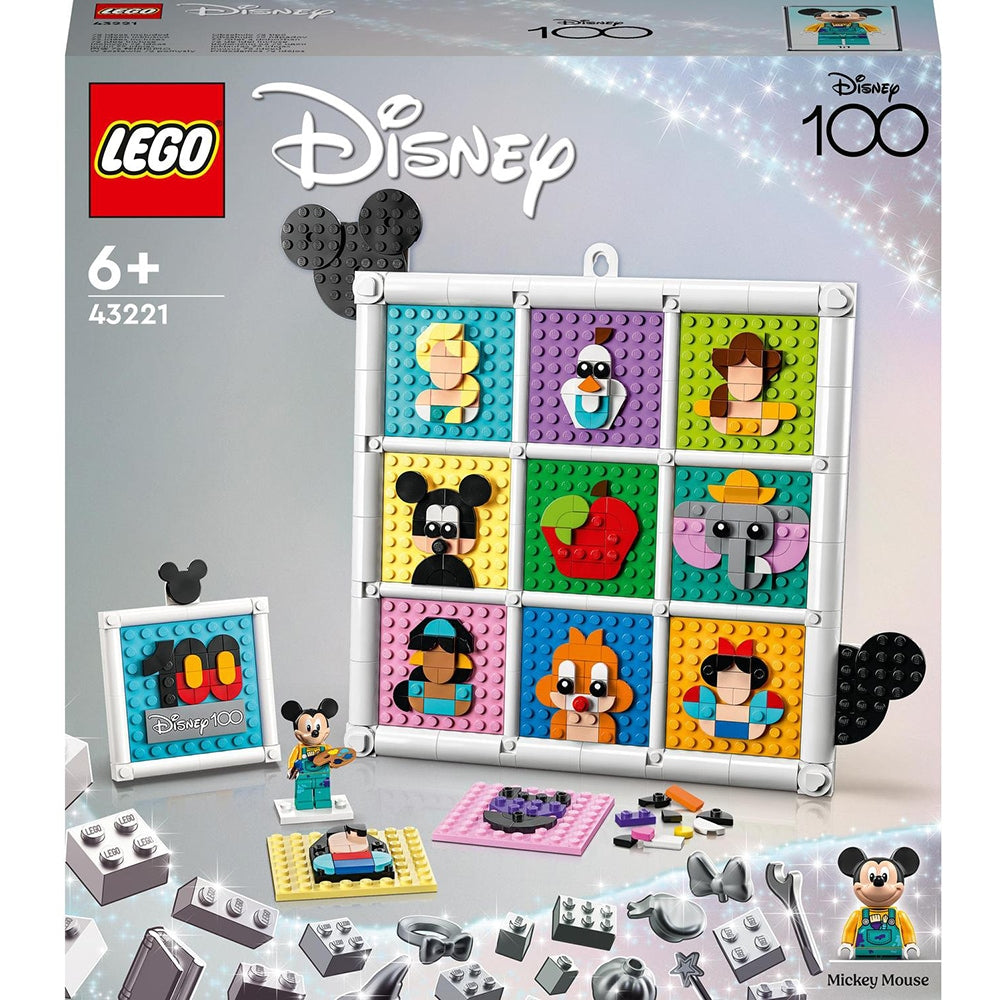LEGO Disney 43221 - 100 de ani de figuri emblematice de animatie Disney (1022 piese)