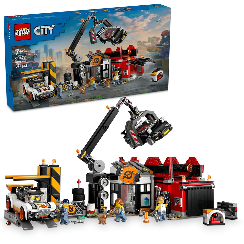 LEGO City 60472 - Cimitir de masini vechi (871 piese)