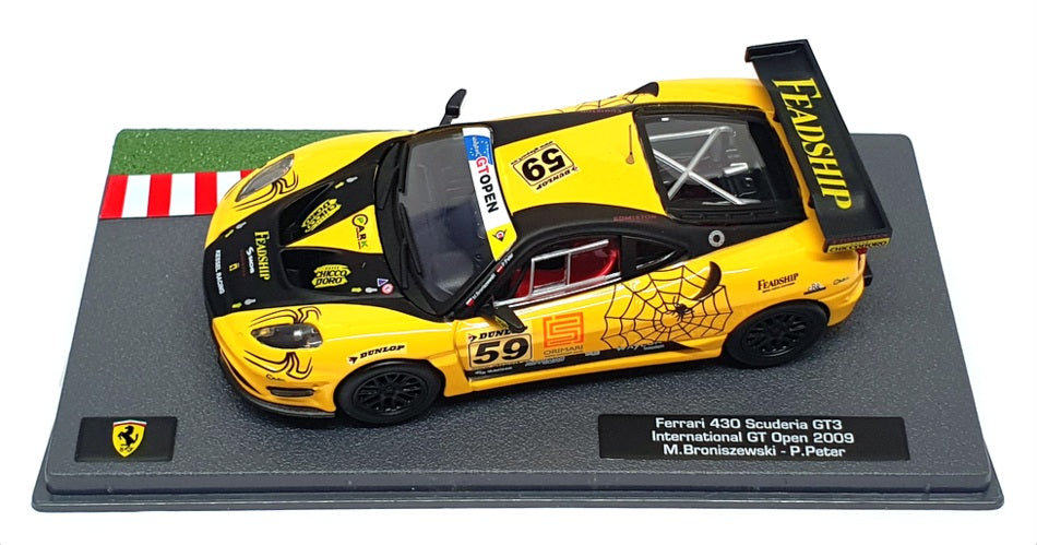 Ferrari 430 Scuderia GT3 International GT Open 2009 cu vitrina plexiglass - 1/43 Edicola