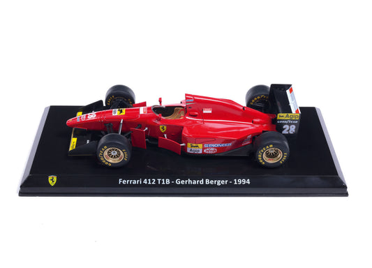 Formula 1 Ferrari 412 T1B Gerhard Berger 1994 cu vitrina plexiglass - 1/24 Edicola