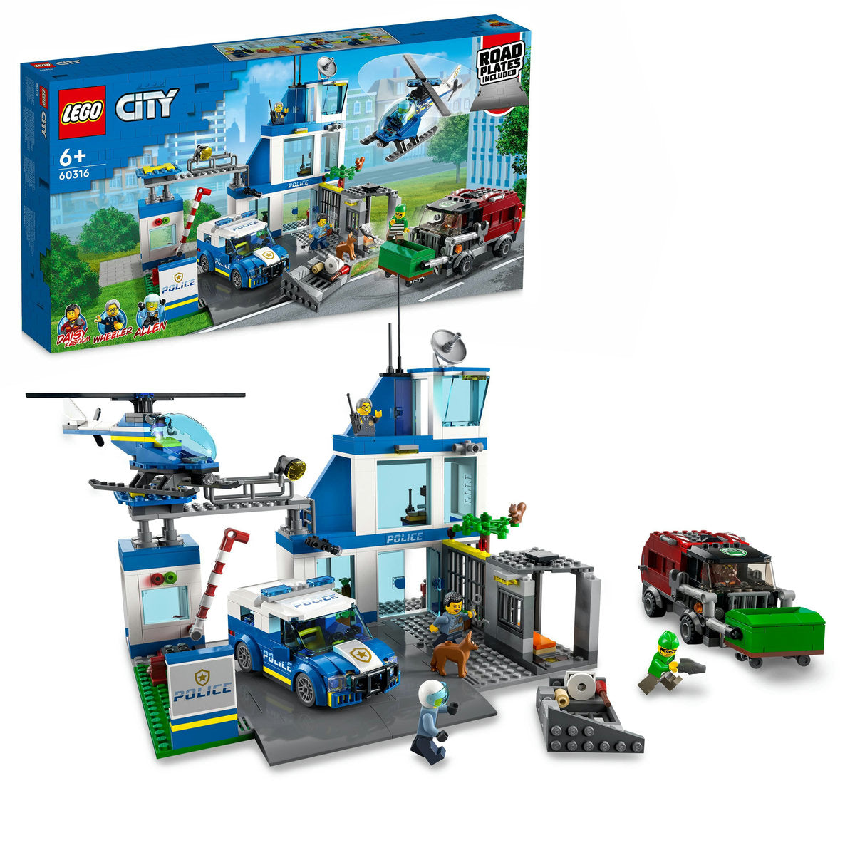 LEGO City 60316 - Sectie de politie (668 piese)