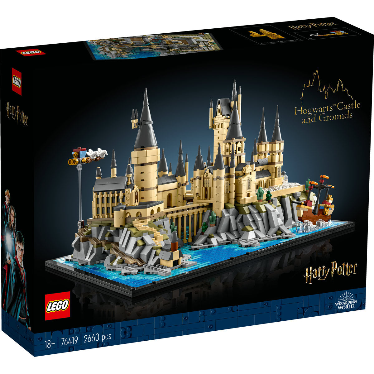 LEGO Harry Potter 76419 - Castelul Hogwarts si imprejurimile (2660 piese)