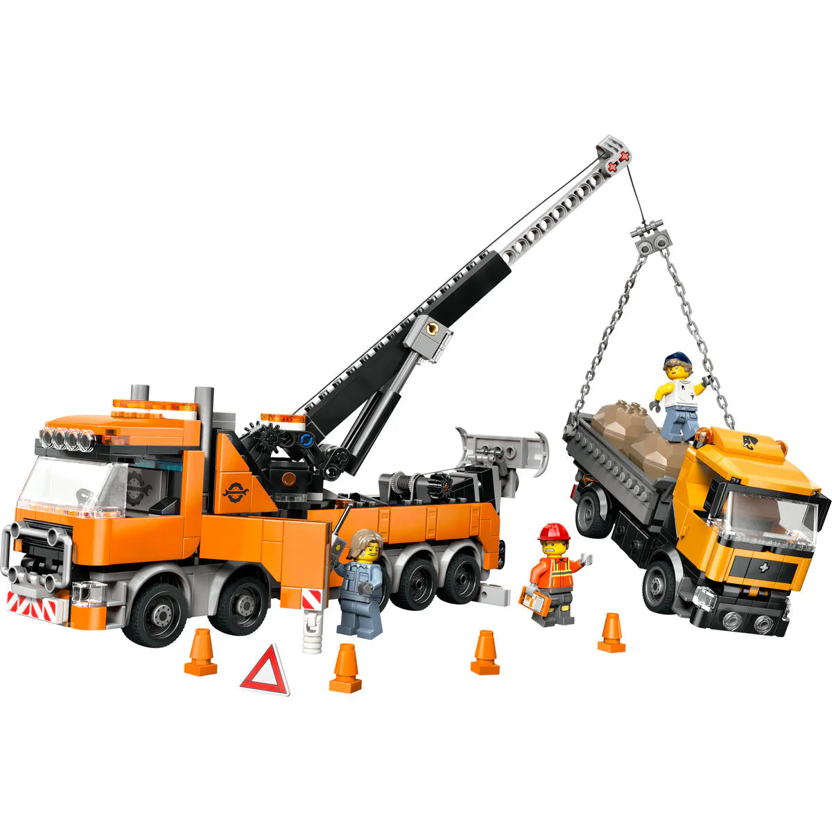 LEGO City 60467 - Camion de remorcare si recuperare cu macara (793 piese)