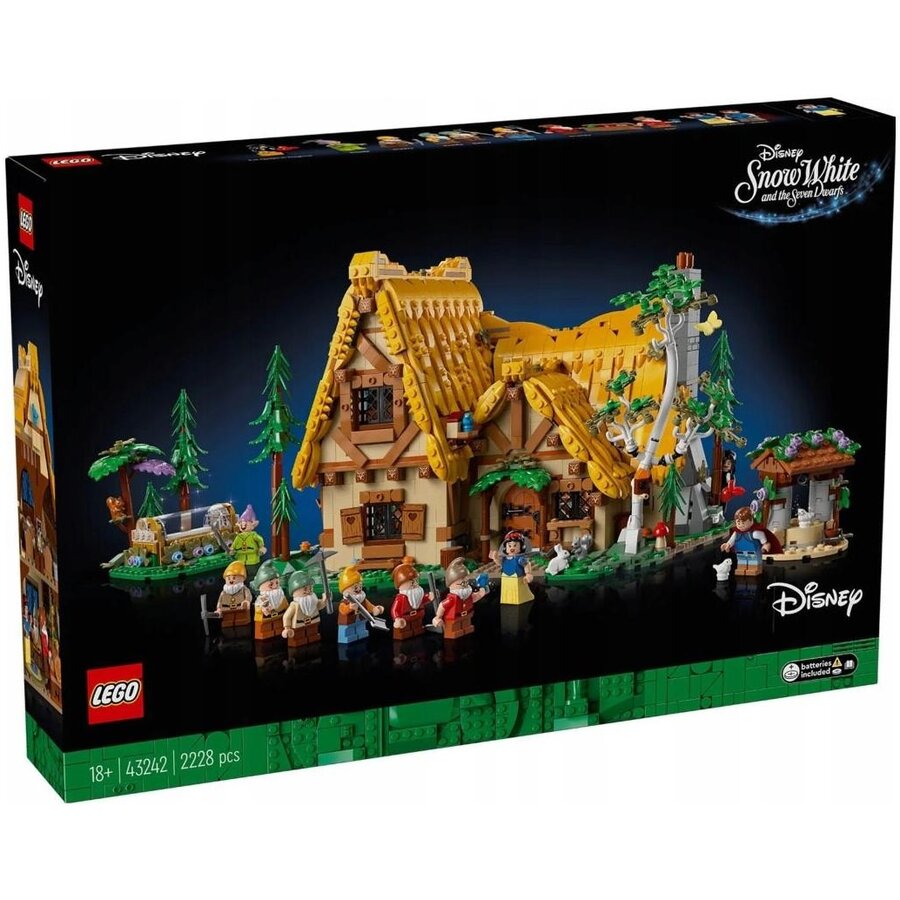LEGO Disney Princess 43242 - Alba ca Zapada si casuta celor sapte pitici (2228 piese)