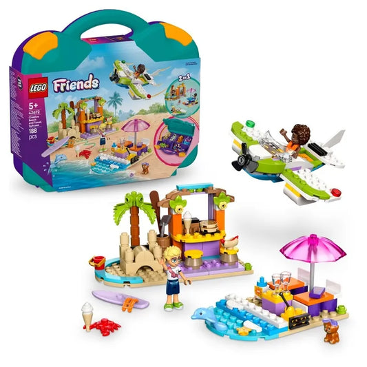 LEGO Friends 42672 - Valiza creativa de plaja si calatorie (188 piese)