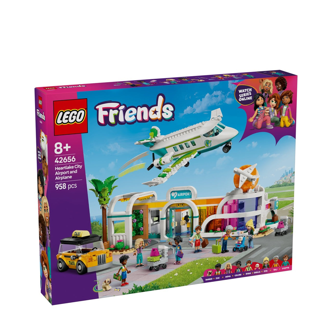 LEGO Friends 42656 - Aeroport si avion din orasul Heartlake (958 piese)