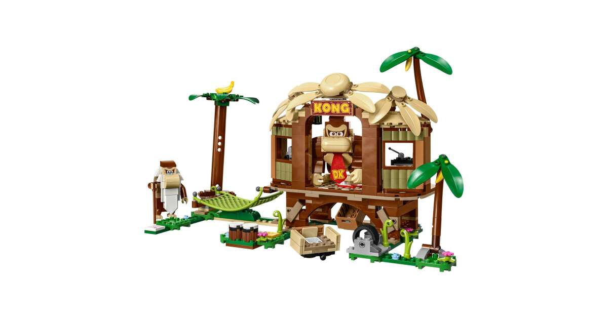 LEGO Super Mario 71424 - Set de extindere - Casa din copac a lui Donkey Kong (555 piese)