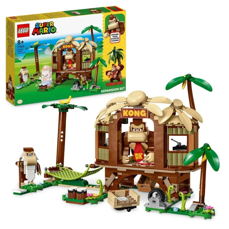LEGO Super Mario 71424 - Set de extindere - Casa din copac a lui Donkey Kong (555 piese)