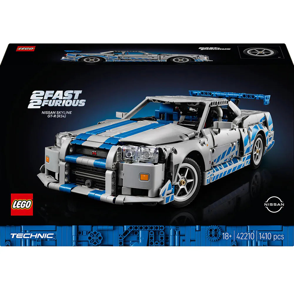 LEGO Technic 42210 - Masina Nissan Skyline GT-R (R34) din Mai furios, mai iute (1410 piese)