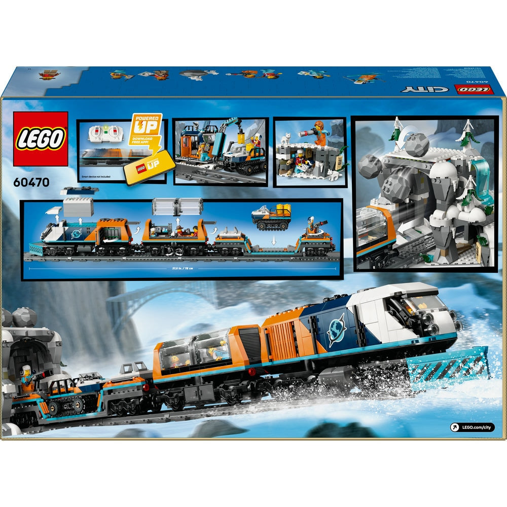LEGO City 60470 - Trenul expres al exploratorilor spre Polul Arctic (1517 piese)