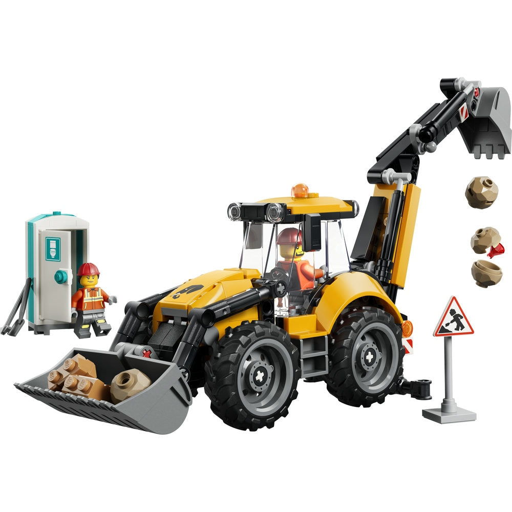 LEGO City 60480 - Buldoexcavator galben (301 piese)