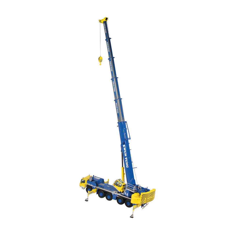 Macara Liebherr LTM1250-5.1 Mobile crane Kwun Tung blue / yellow - 1/50 NZG