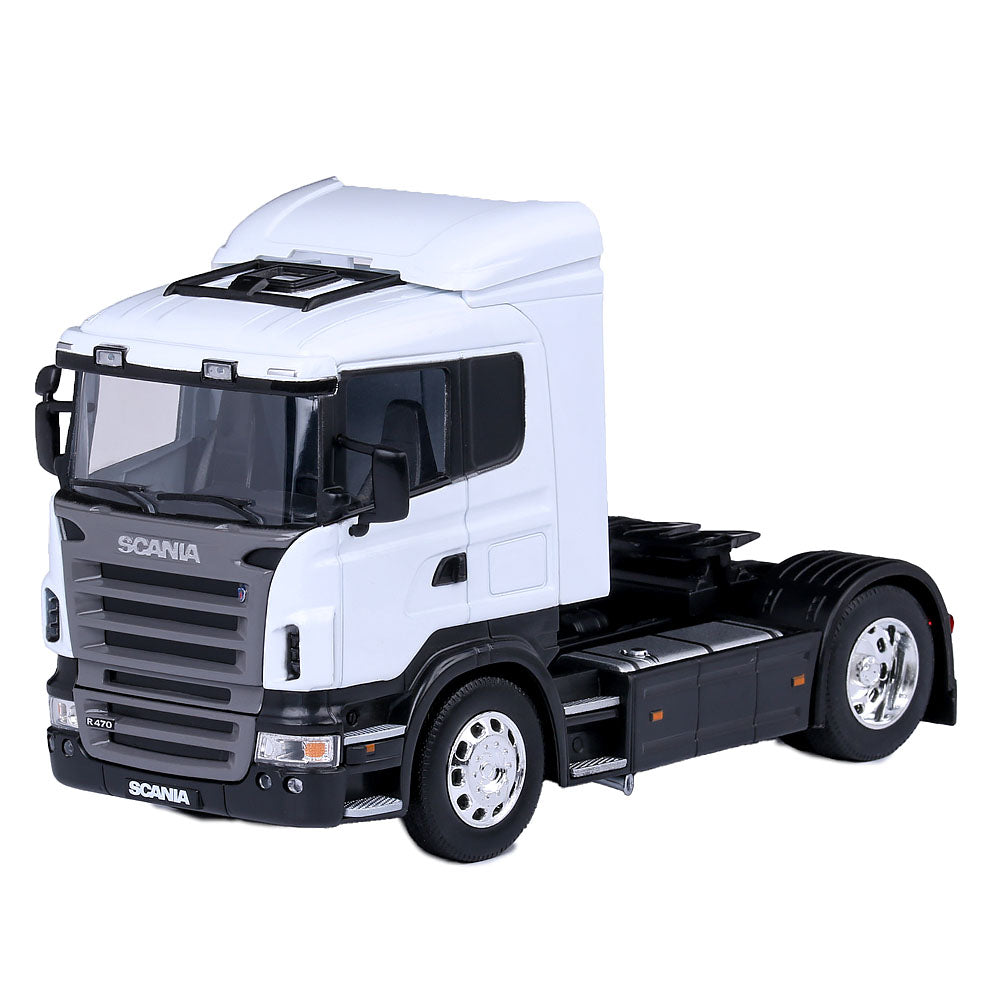Camion Cap Tractor Scania R470 alb - 1/32 Welly