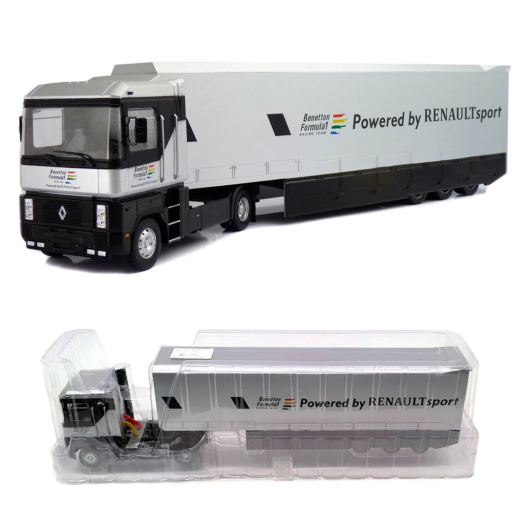 TIR Renault Magnum TR350 Benetton Formula 1 Team Transporter - 1/43 Ixo