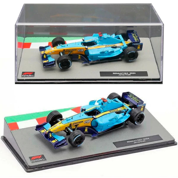 Formula 1 Renault R24 2004 Jarno Trulli cu vitrina plexiglass - 1/43 Edicola