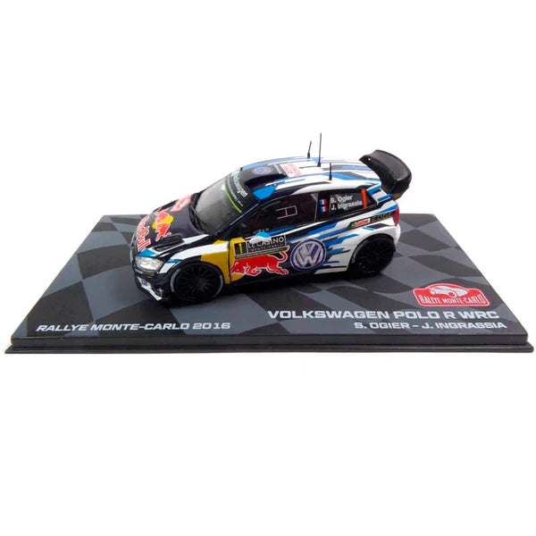 Volkswagen Polo R WRC S.Ogier - J.Ingrassia Rallye Monte-Carlo 2016 #1 cu vitrina plexiglass - 1/43 Altaya