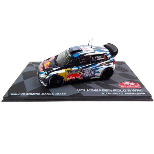 Volkswagen Polo R WRC S.Ogier - J.Ingrassia Rallye Monte-Carlo 2016 #1 cu vitrina plexiglass - 1/43 Altaya