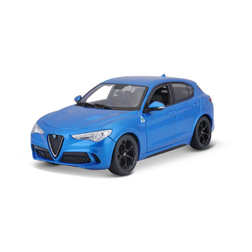 Alfa Romeo Stelvio albastra - 1/24 Bburago