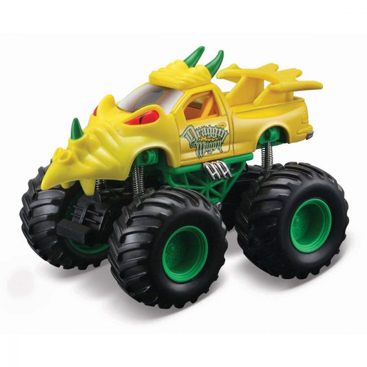 Monster Truck Earth Shockers 14cm DRAGON pullback Fresh Metal - Maisto