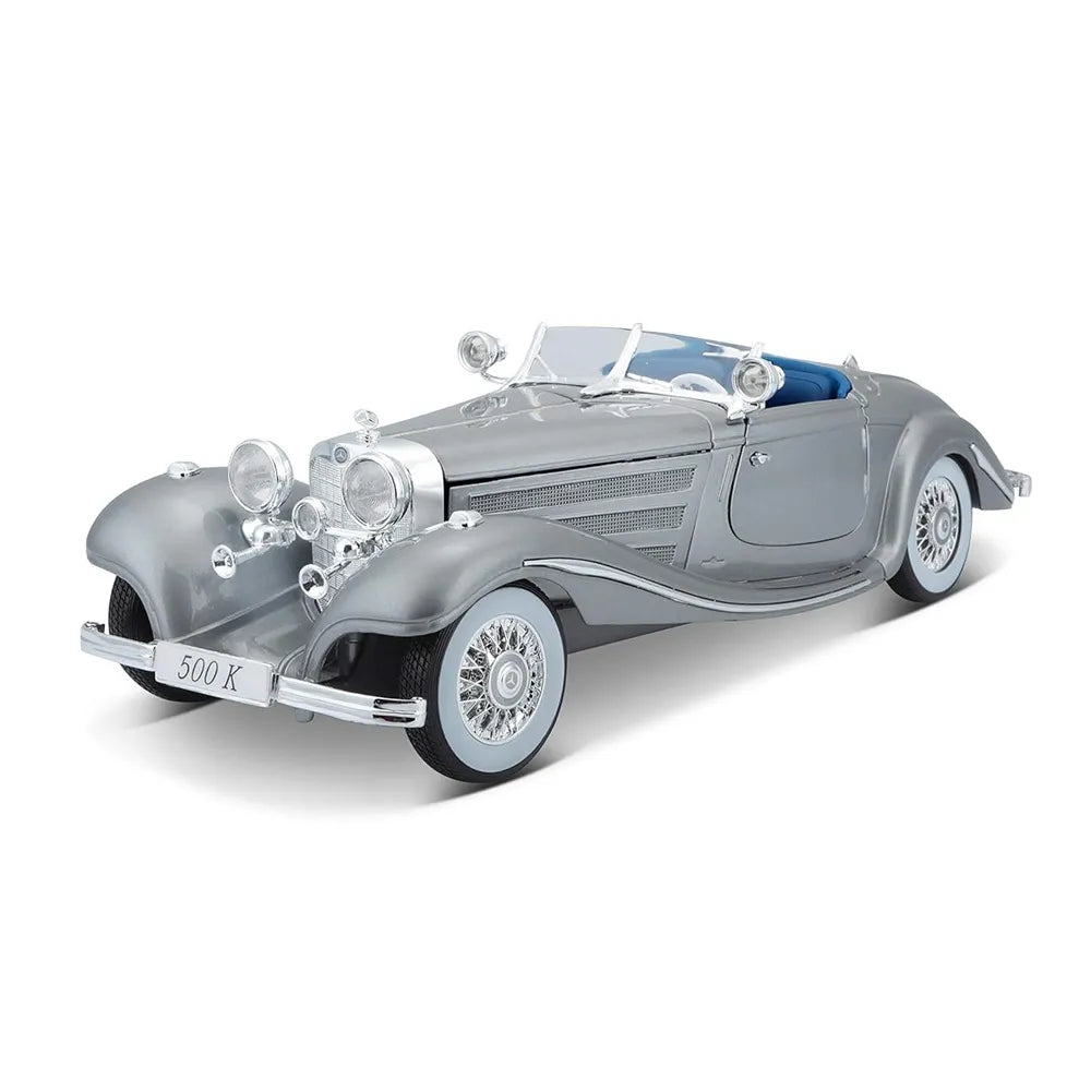 Mercedes-Benz 500K Typ Specialroadster 1936 gri - 1/18 Maisto
